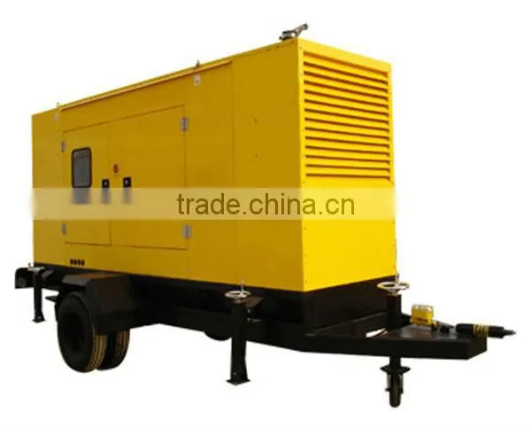 Best quality 4 wheels mobile trailer diesel generator set 10-500KW