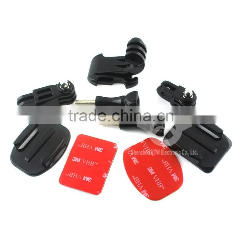 2016 New Wholesale Go Pro Helmet Side Mount kit for Gopro Hero 4 3 3+ GP19
