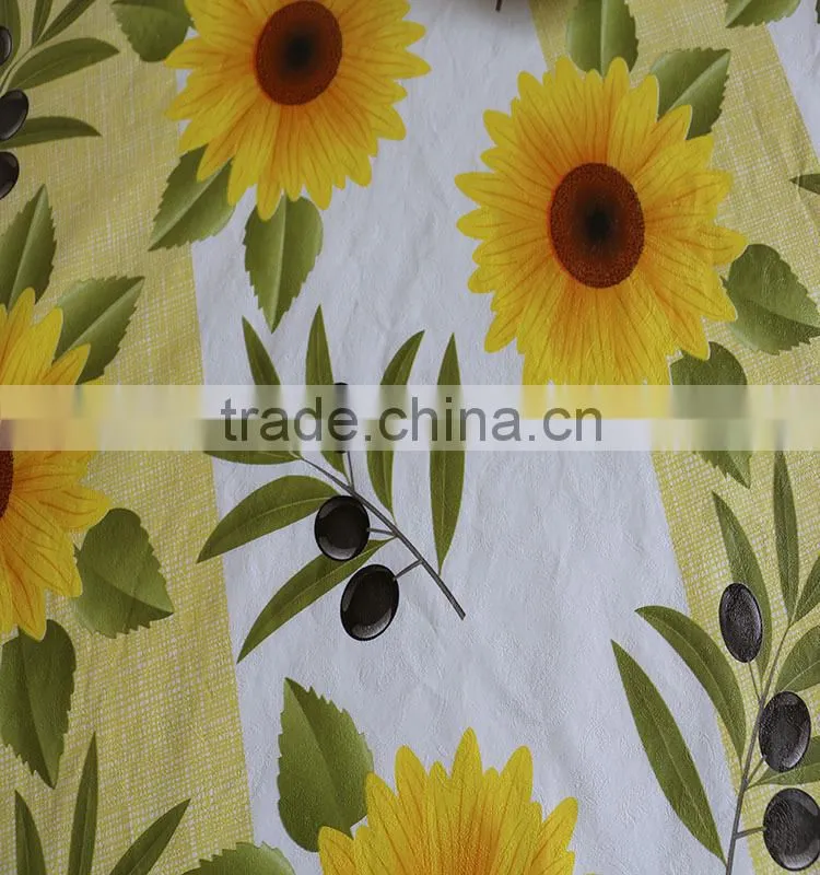 PVC compound non-woven fabric tablecloth with lace