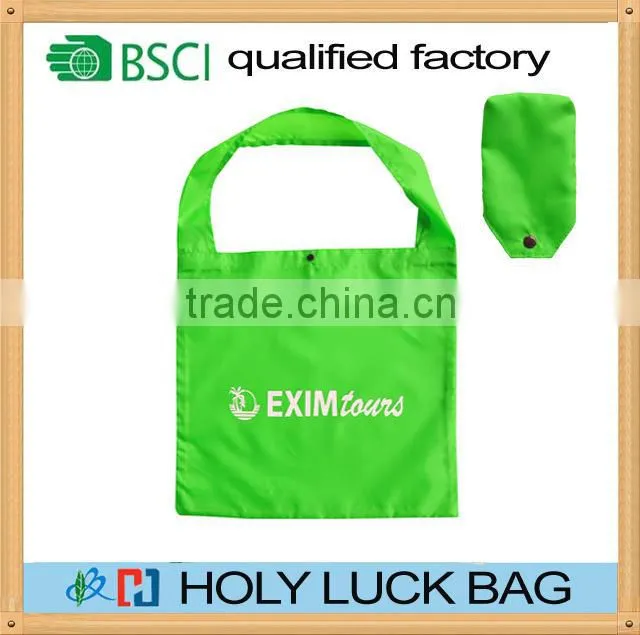 2016 red polyester gift bag foldable pouch tote HL-PB197