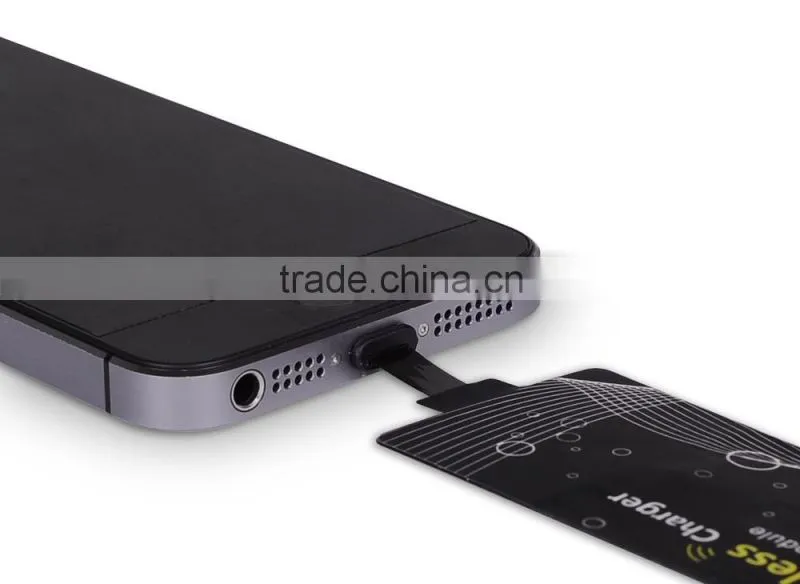 Wholesale Qi standard wireless charger receiver card for iphone 6 and 6 plus