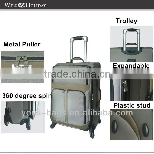 360 degree spin Business hotel luggage collection