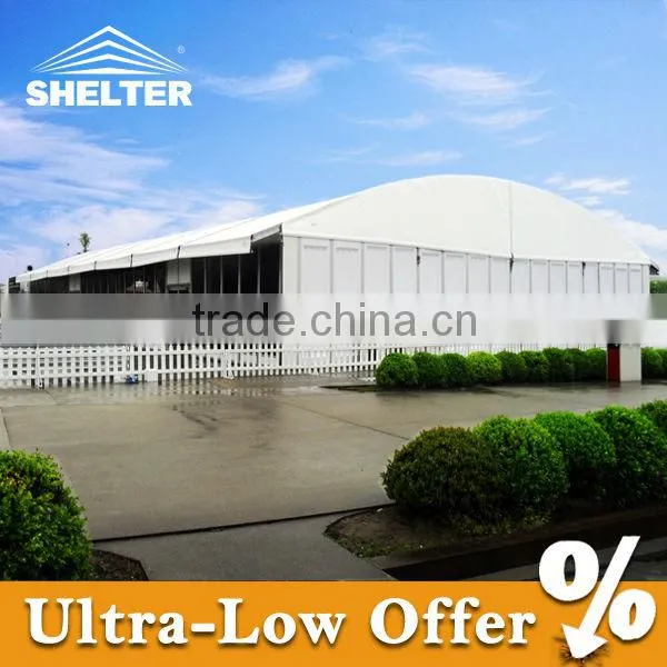 Big round marquee for outdoor match