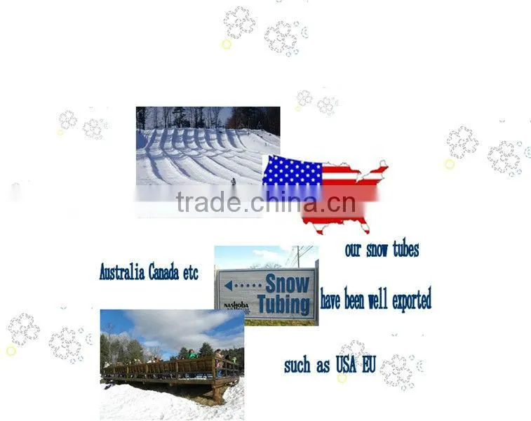 winter popular pvc inflatable snow tube for winter sports
