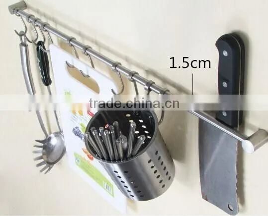 2016 Bar Hanging Hooks Pots Storage Kitchen Spoons Rack