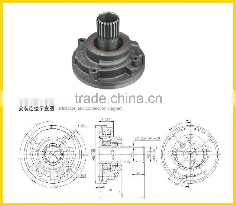 R6.911backhoe forklift Transmission pump hydraulic charging pump