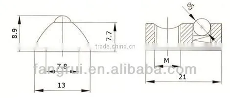 Self align Roll-in T-slot nut