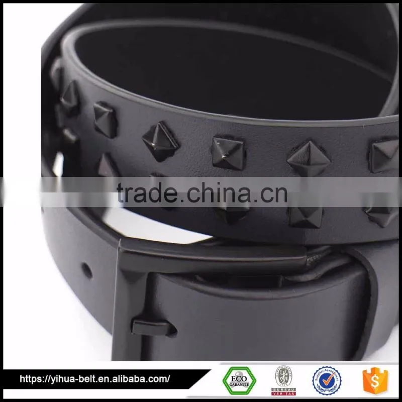 mens Conical Rivets Wholesale premium Pure Leather belt