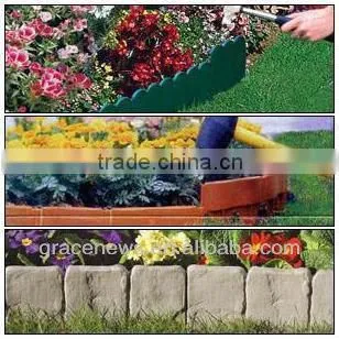 Stone effect garden lawn edging