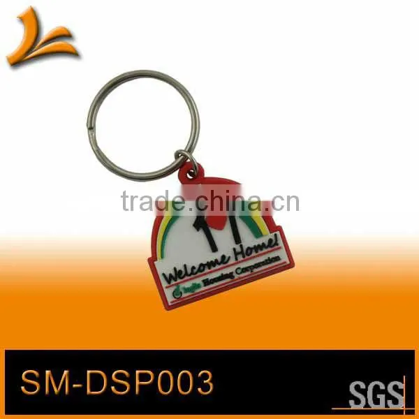 double-sides custom soft pvc rubber keychains