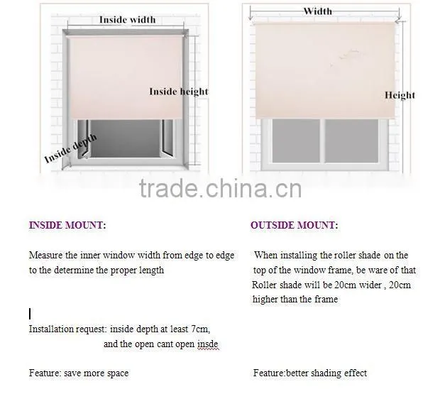 Customized plastic bead window blind with window blind motor