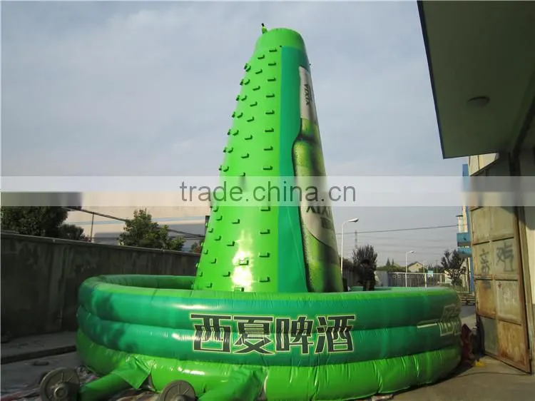 commercial grade inflatable rock climbing wall with high quality