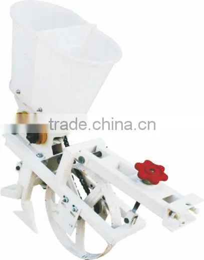 China small agriculture machinery mini tiller tiller spare parts single row fertilization seeder
