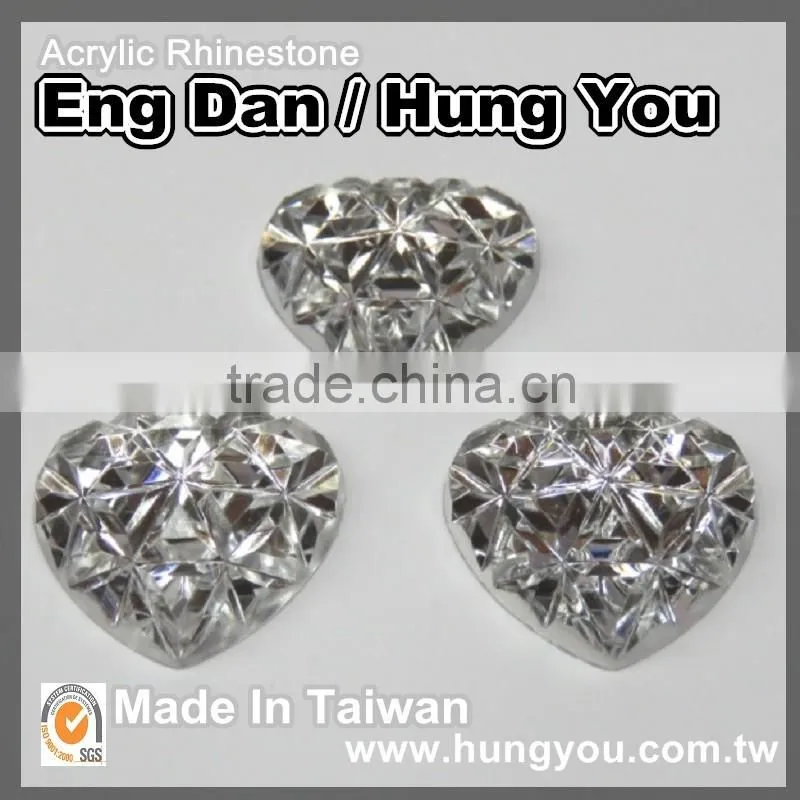 Unique design transparent color rhinestone for clothes