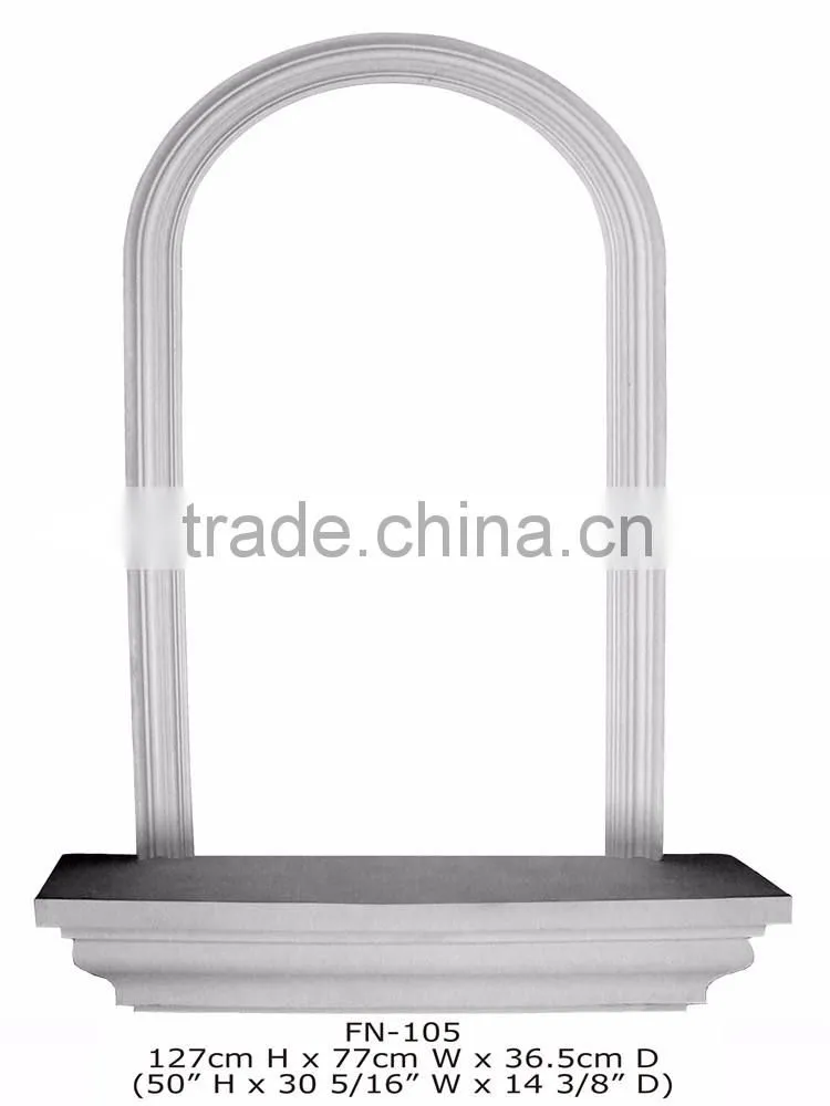 2016 Polystyrene High Quality beautiful PU decorative Shelvings