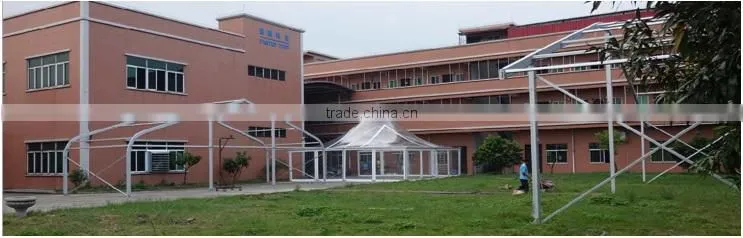 White pvc wall or glass wall hexagon pagoda tent with diameter from 6m to 12m