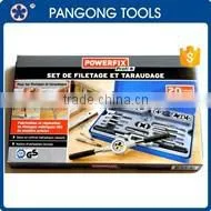 Din Metric Standard Tapping Tools Set, 7 Piece Taps, 7 Pieces Drills, 1 Piece Tap Wrench M3-M12