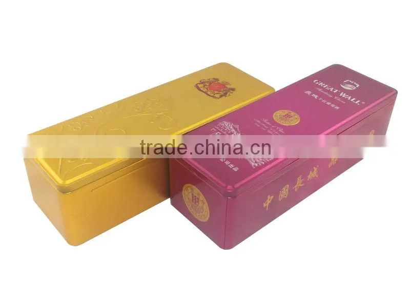 grape wine tin, red wine box, olive oil tin box
