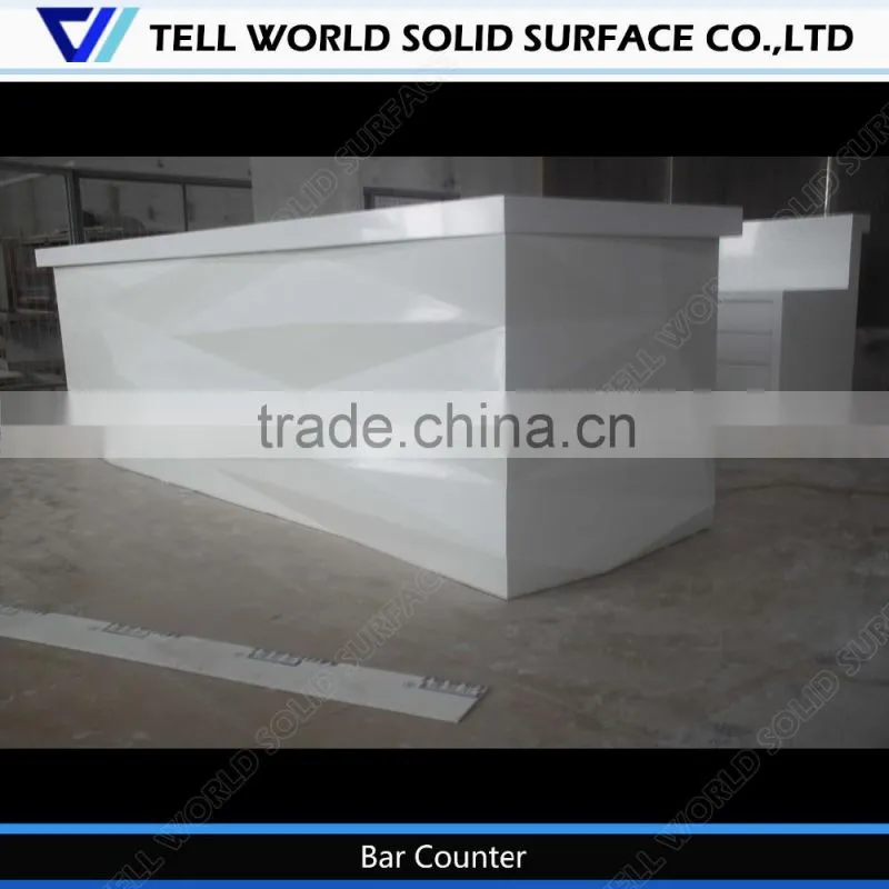 High-end reception desk/hotel reception desk/long straight front desk