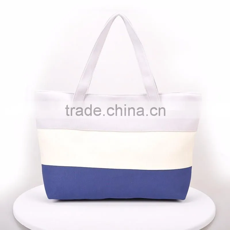 2016 new arrival canvas bags tote beach bag