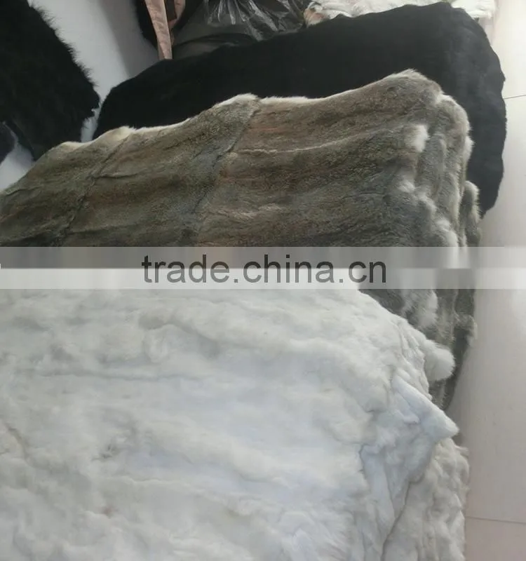Natural Rabbit Plate / Fur Blanket Rabbit Fur Plate
