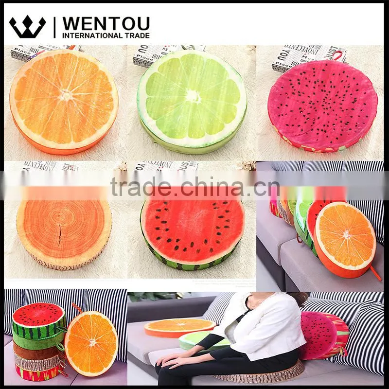 Wholesale Personalized Washable 3D Fruit Pattern Cushion