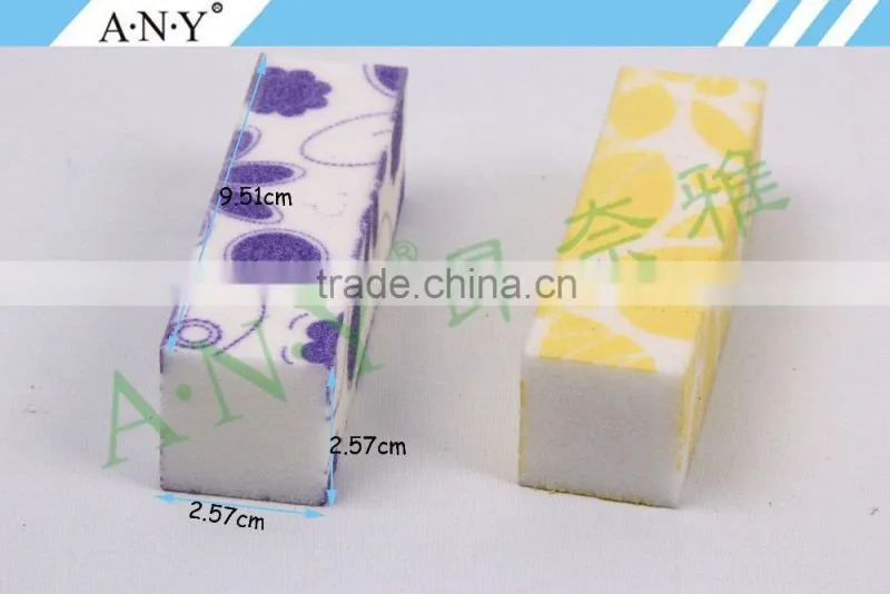 OEM Welcome Cheap Emery Sand Nail Buffer File Flower Style