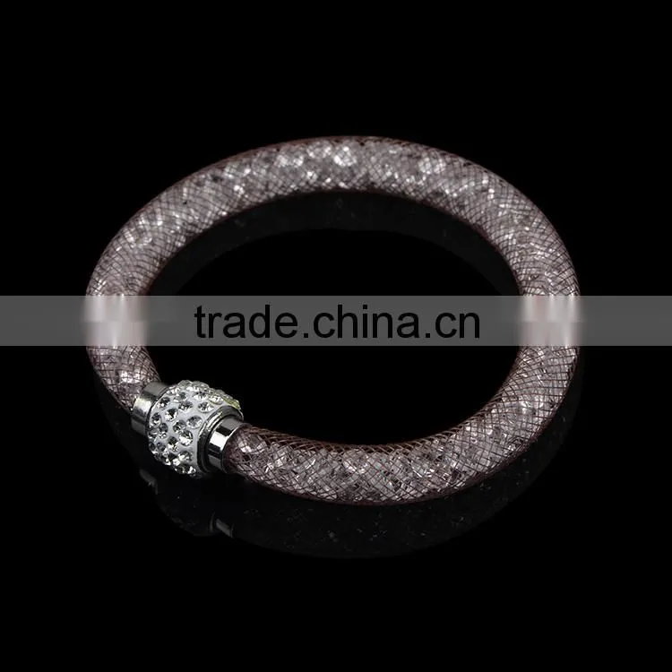New design high quality crystal stardust magnetic bracelet for women