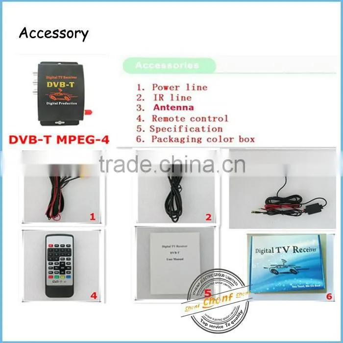 Newest Car TV Tuner DVB-T MPEG-4 Digital TV BOX Receiver Mini TV Box