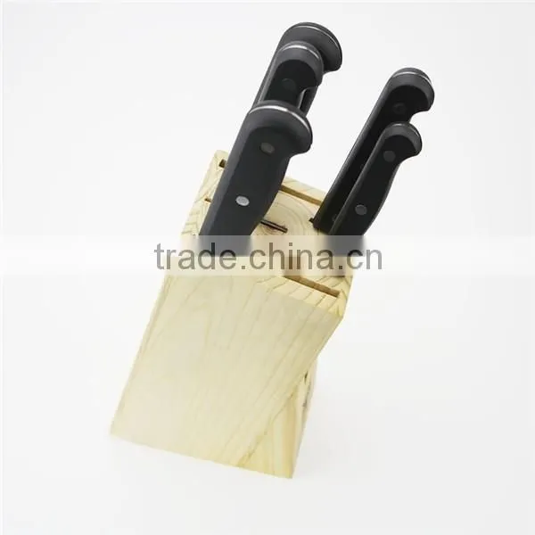Low price wooden knife block knife sets