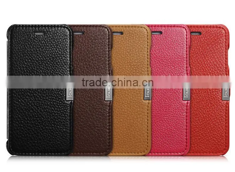 Ultrathin litchi pattern leather case for iphone6
