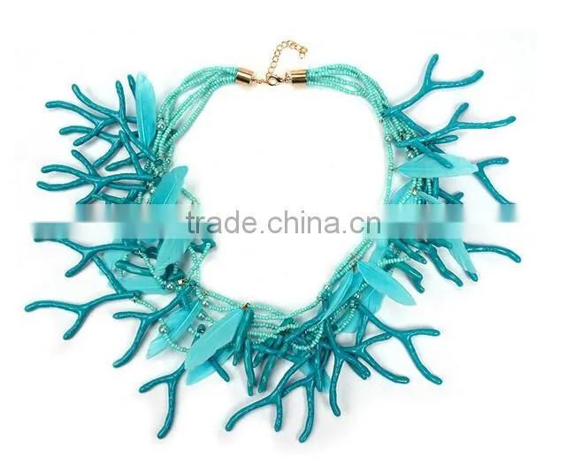 European Style Exaggerate Antlers Handmade Choker Necklace
