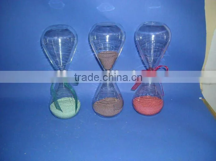 beautiful handicrafts transparent glass sand clocks