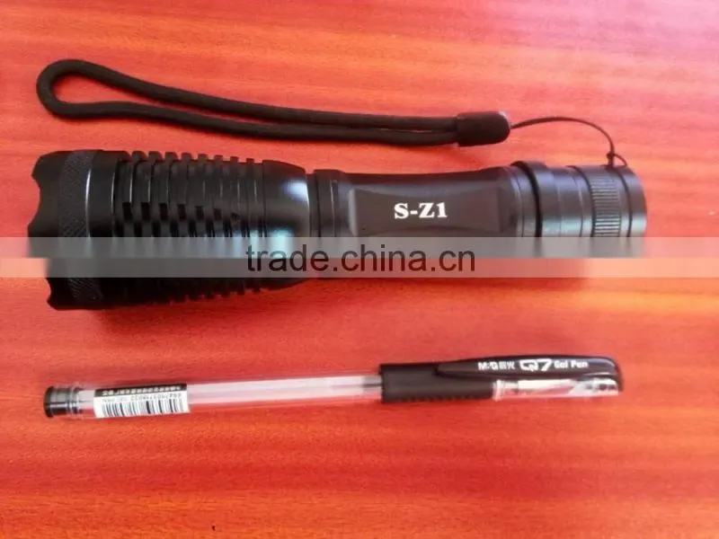 Super good quality long range t6 zoomable flashlight hunting