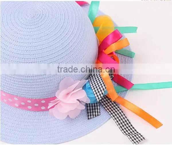 China Promotional Straw Hats For Little Girl