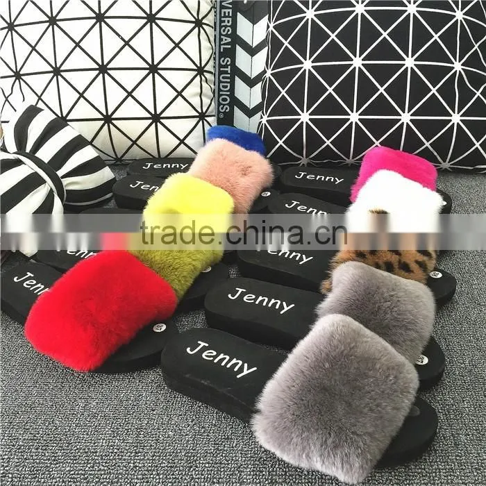 Hot Wholesale 100% Sheepskin Slippers Fur Lined Slippers