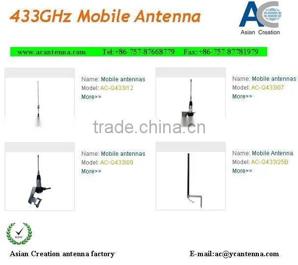 433/315MHz AP rubber terminal antenna