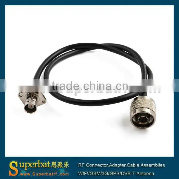N male to BNC female with panel/flange cable tv set top box