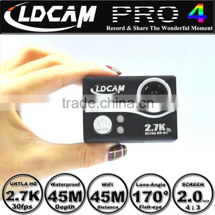 Big discounts!!! LDCAM PRO4 Ultra HD 2.7K/4K Video 170 degrees Wide Angle Sports action Cam 2-inch Screen 1080p 60fps