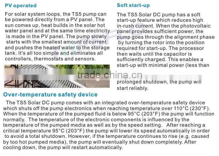 sun solar water small pump