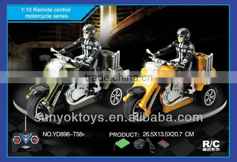 Toys for kid ! 1:10 dirft rc motorcycle; rock car