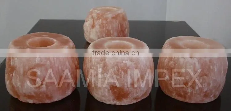 Beautiful Himalayan Salt Natural Candle Holder