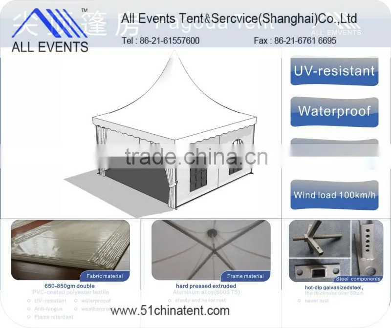 PVC Pagoda Tent Aluminum Pagoda Tent