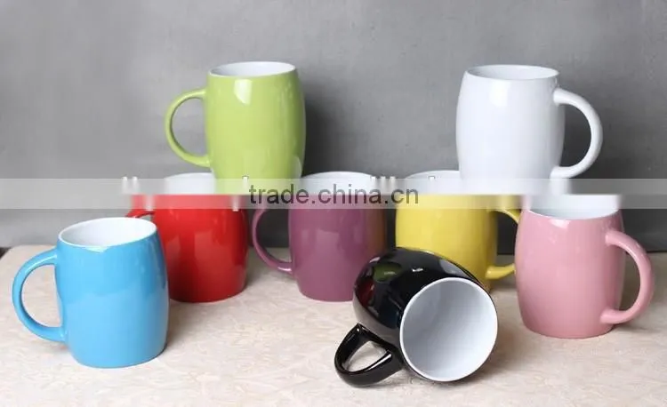 China manufucture unique ceramic beer white mug wholesale