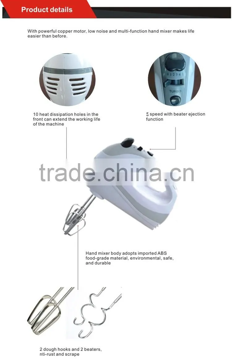 hand blender mixer set with stainless steel rod