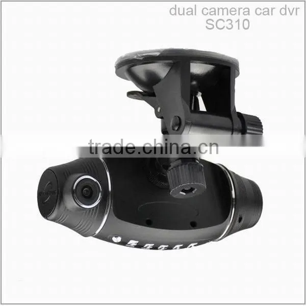 Dual camera lens 140 degree wide angle SC310 Full HD Car Security Cam