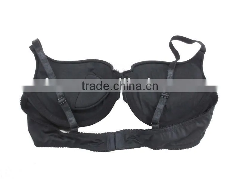 basic popular plain color thick cup ladies underwire and padded push up bra
