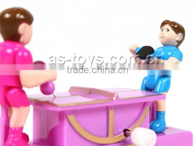 Novelty plastic wind up table tennis game toy for baby