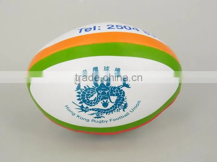 PVC leather soft mini rugby ball