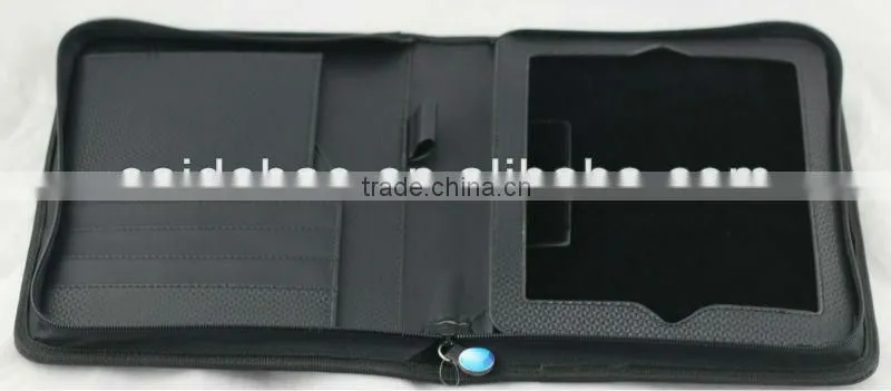 Fashion PU Business portfolio with Ipad holder
